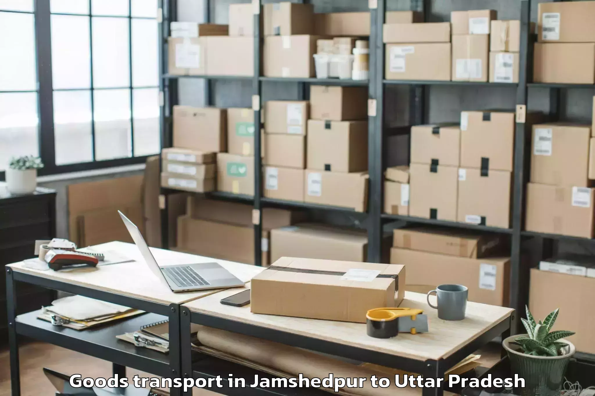 Trusted Jamshedpur to Great Mall Of Aligarh Goods Transport